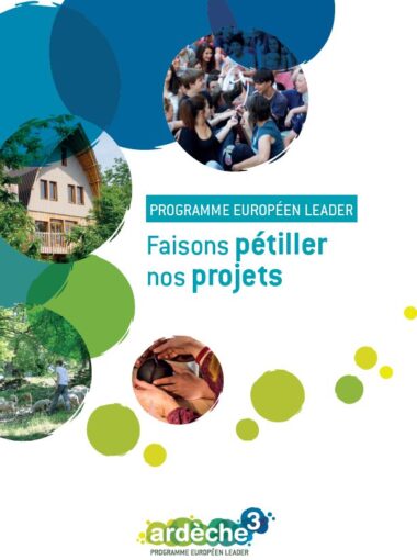 Plaquette de présentation du programme européen LEADER Ardèche³