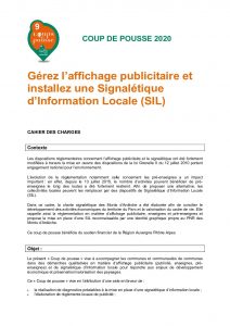 Gérez l’affichage publicitaire et installez une Signalétique d’Information Locale (SIL)