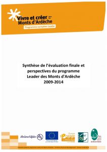 Evaluation finale programme LEADER Monts d’Ardèche 2009-2014