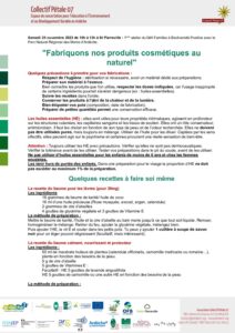 Fabriquons nos produits cosmétiques au naturel