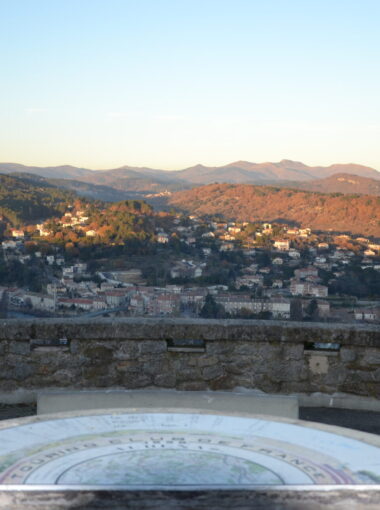 Panorama du belvédère de l’Airette à Aubenas