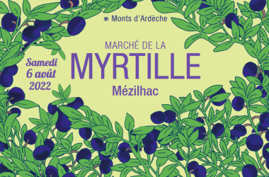 Marché de la myrtille sauvage Mézilhac Le 6 août