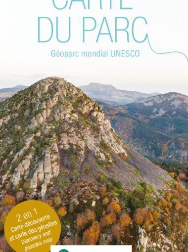 Carte du Parc naturel régional des Monts d’Ardèche