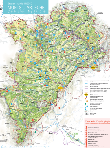 Carte du Géoparc