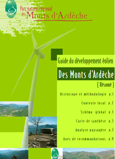 Guide du développement éolien des Monts d’Ardèche