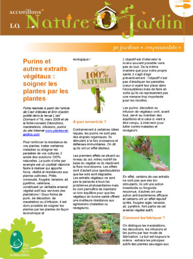 Je soigne mon jardin avec les plantes