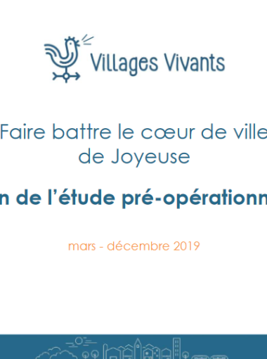 Etude centre-bourg participative – Joyeuse
