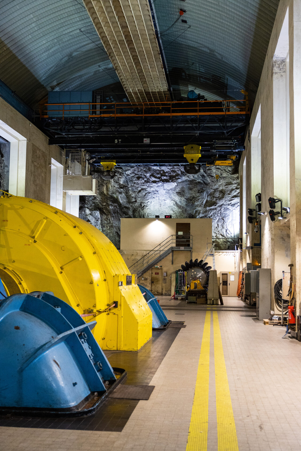 À l'intérieur d'une centrale hydroélectrique